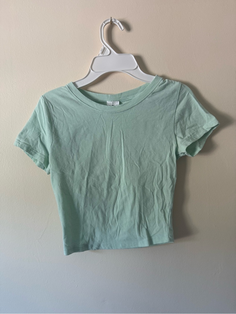 Destined Mint Green Cropped Tee